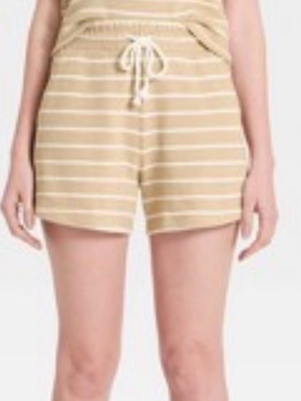 Universal Thread Mid-rise Pull On Striped Terry Shorts